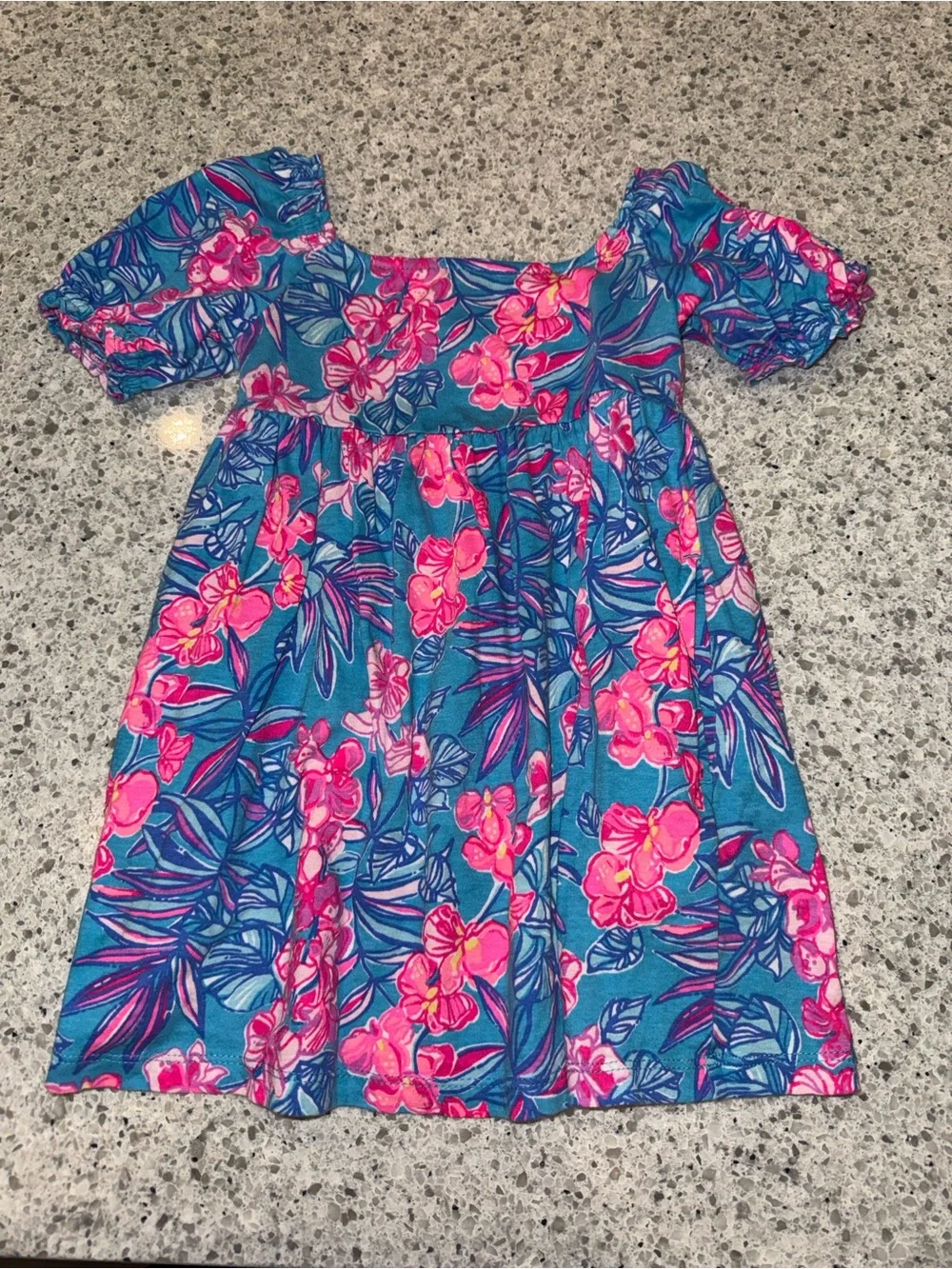 Lilly Pulitzer Pink Blue Floral Print